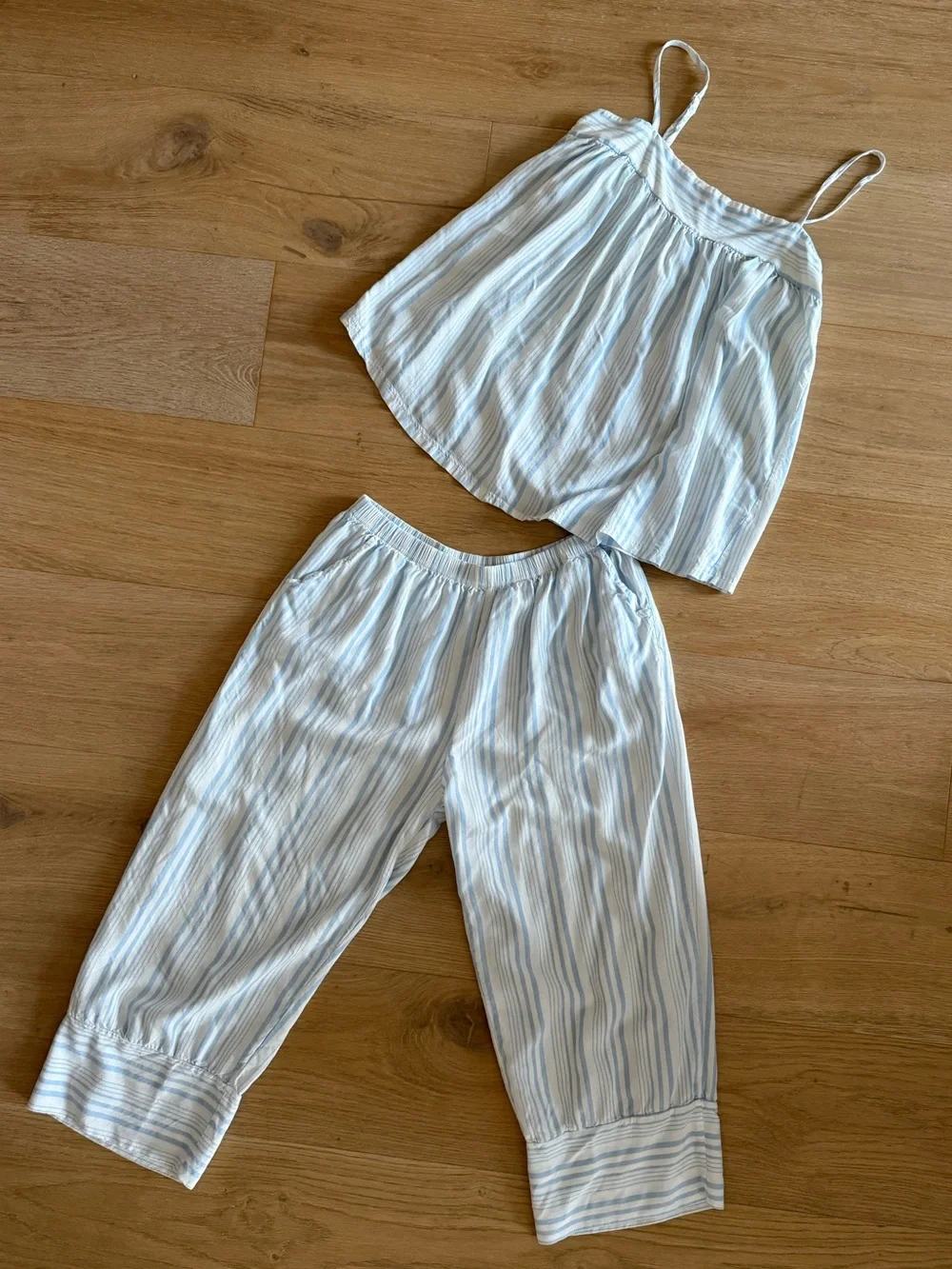 Striped Blue Cotton Set